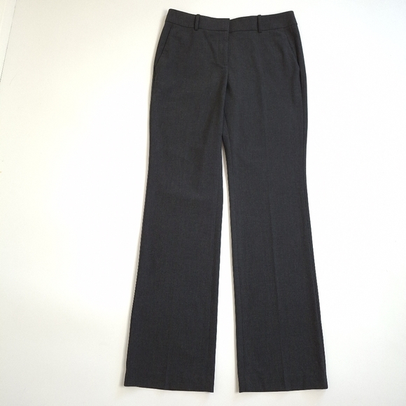 Ann Taylor Classic Fit Trouser Leg Dark Gray Dress Pants Size 4 - Picture 1 of 10